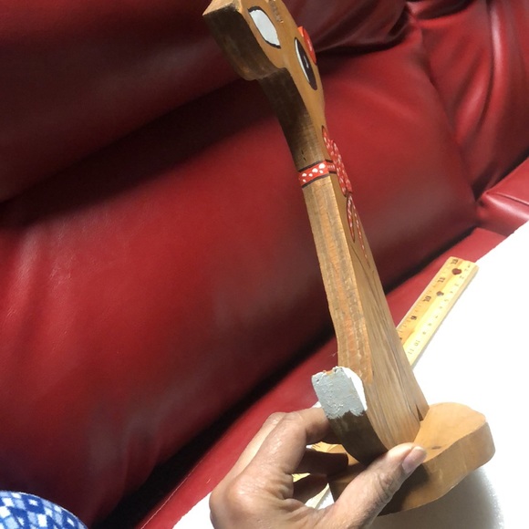 Vintage wooden Red nose Reindeer - Picture 12 of 14